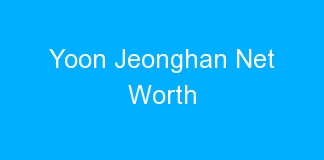 Yoon Jeonghan Net Worth