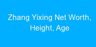 Zhang Yixing Net Worth, Height, Age