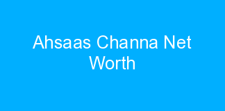 Ahsaas Channa Net Worth