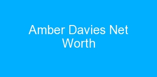 Amber Davies Net Worth