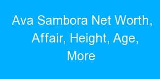 Ava Sambora Net Worth, Affair, Height, Age, More