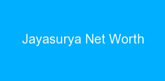 Jayasurya Net Worth