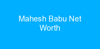 Mahesh Babu Net Worth