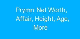 Prymrr Net Worth, Affair, Height, Age, More