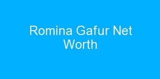 Romina Gafur Net Worth