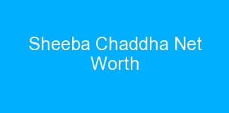 Sheeba Chaddha Net Worth