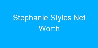 Stephanie Styles Net Worth
