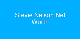 Stevie Nelson Net Worth