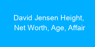 David Jensen Height, Net Worth, Age, Affair