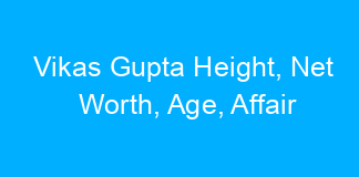 Vikas Gupta Height, Net Worth, Age, Affair