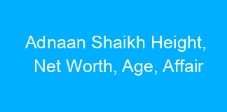 Adnaan Shaikh Height, Net Worth, Age, Affair