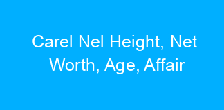Carel Nel Height, Net Worth, Age, Affair