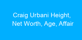 Craig Urbani Height, Net Worth, Age, Affair