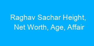 Raghav Sachar Height, Net Worth, Age, Affair
